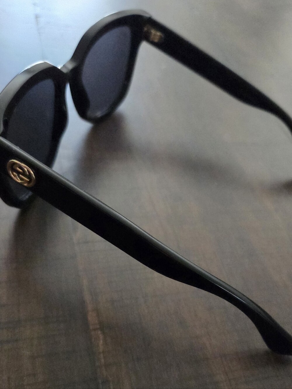 Gucci Black Square Sunglasses GG0034S Used
